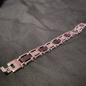 Stainless steel with real diamonds